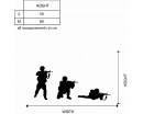Soldier Vinyl Decals Silhouette Modern Wall Art Sticker